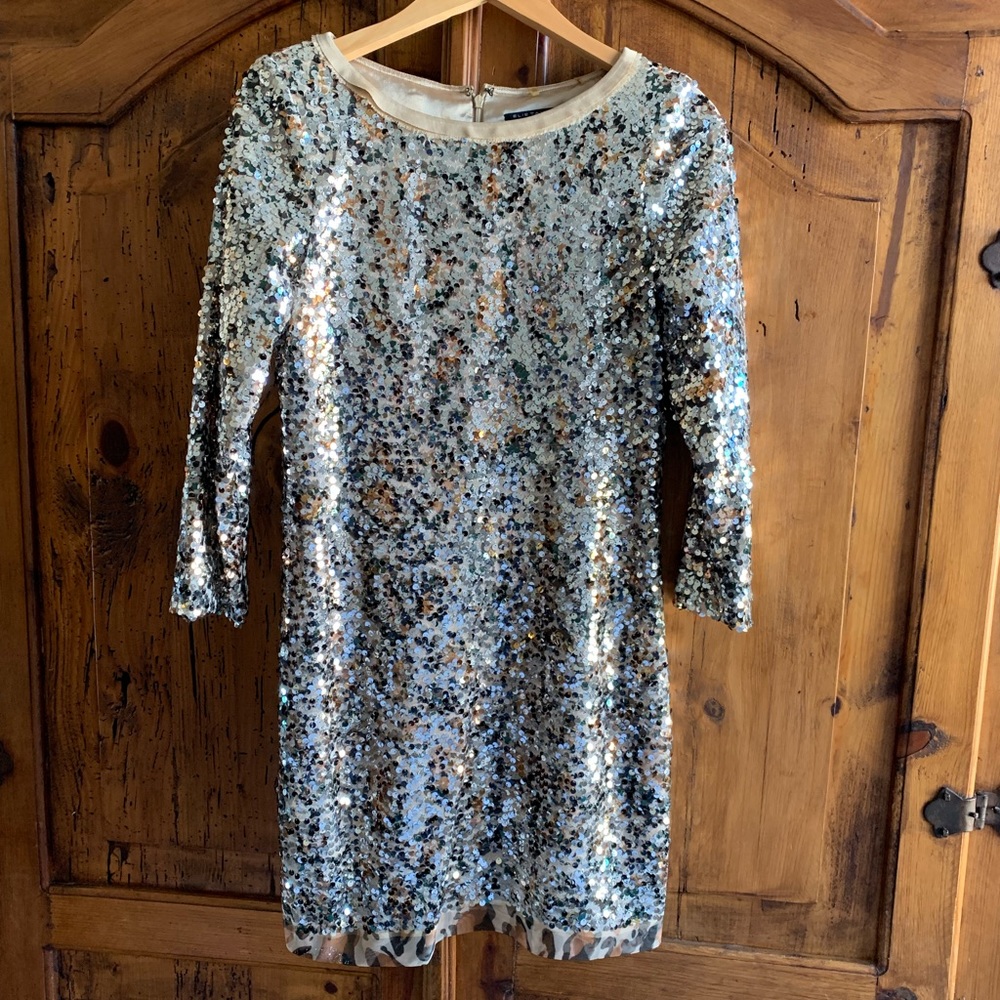 Elie Tahari sequin cocktail dress